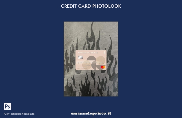 stile verificato Modello frontale photolook mastercard della Nuova Banca di Sant